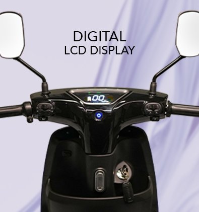Digital display electric scooter